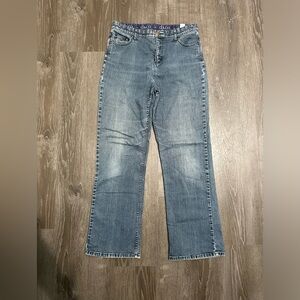 D & Co Womens Denim Jeans 10 Stretch Bootcut Light Wash
